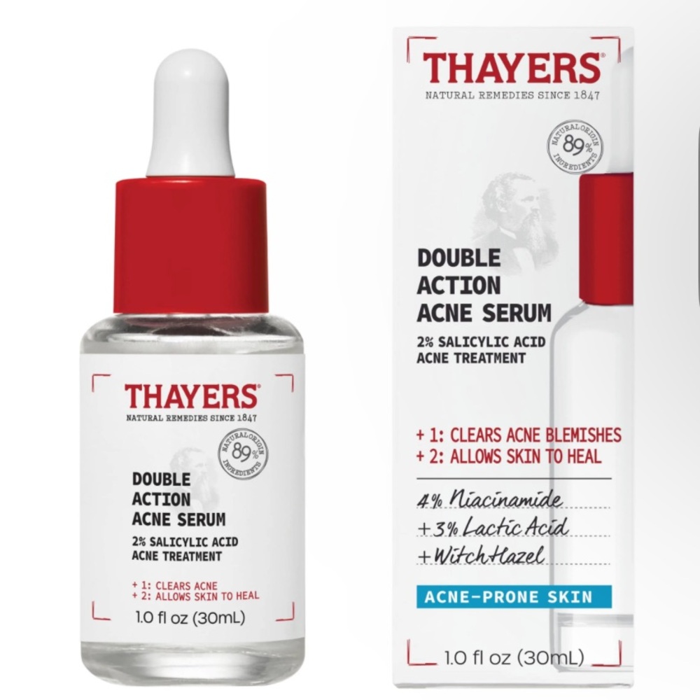 THAYER’S DOUBLE ACTION ACNE SERUM
ACNE-PRONE SKIN NWT/ NIB